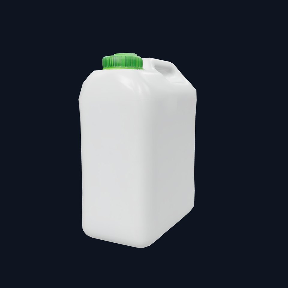 White Plastic Container model pack